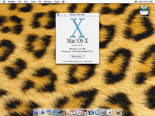 Mac OSX 10.2.8 Jaguar