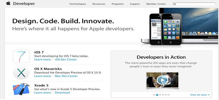 Apple Developer program مواقع مميزة لتعلم البرمجة