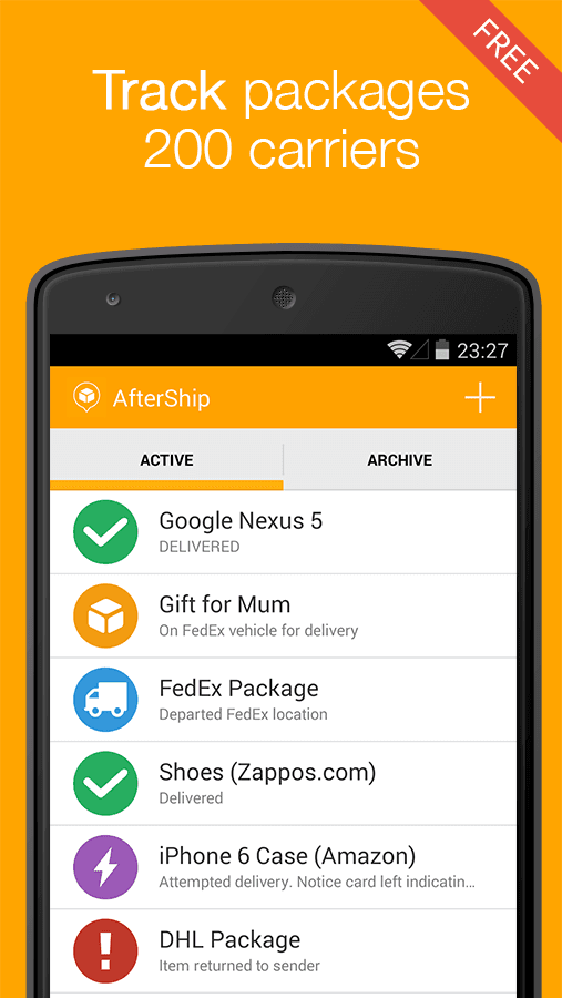 AfterShip Package Tracker أفضل تطبيقات أندرويد