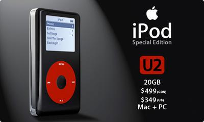 جهاز iPod 5G اصدار فرقة U2