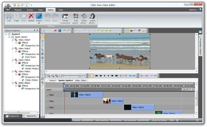 برنامج VSDC Free Video Editor