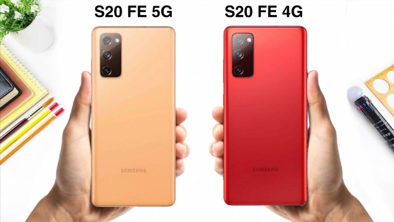 Samsung Galaxy S20 FE 5G VS Samsung Galaxy S20 FE 4G - YouTube