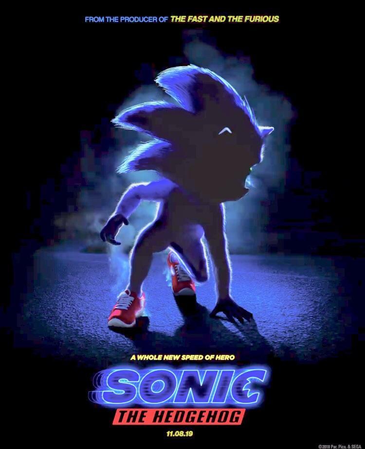 البوستر الرسمي لفيلم Sonic the Hedgehog - سيجا