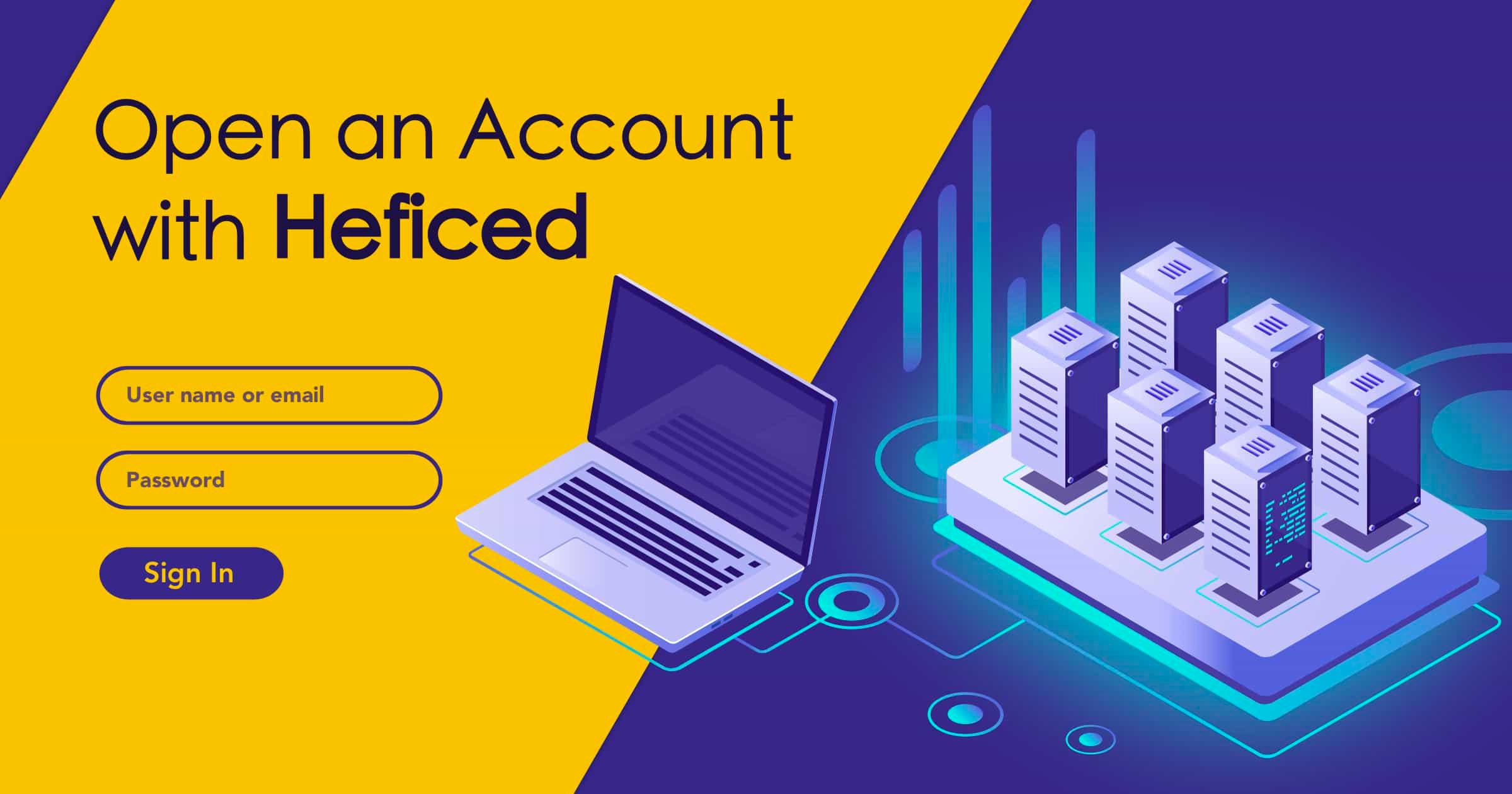 How to Create a New Account with Heficed