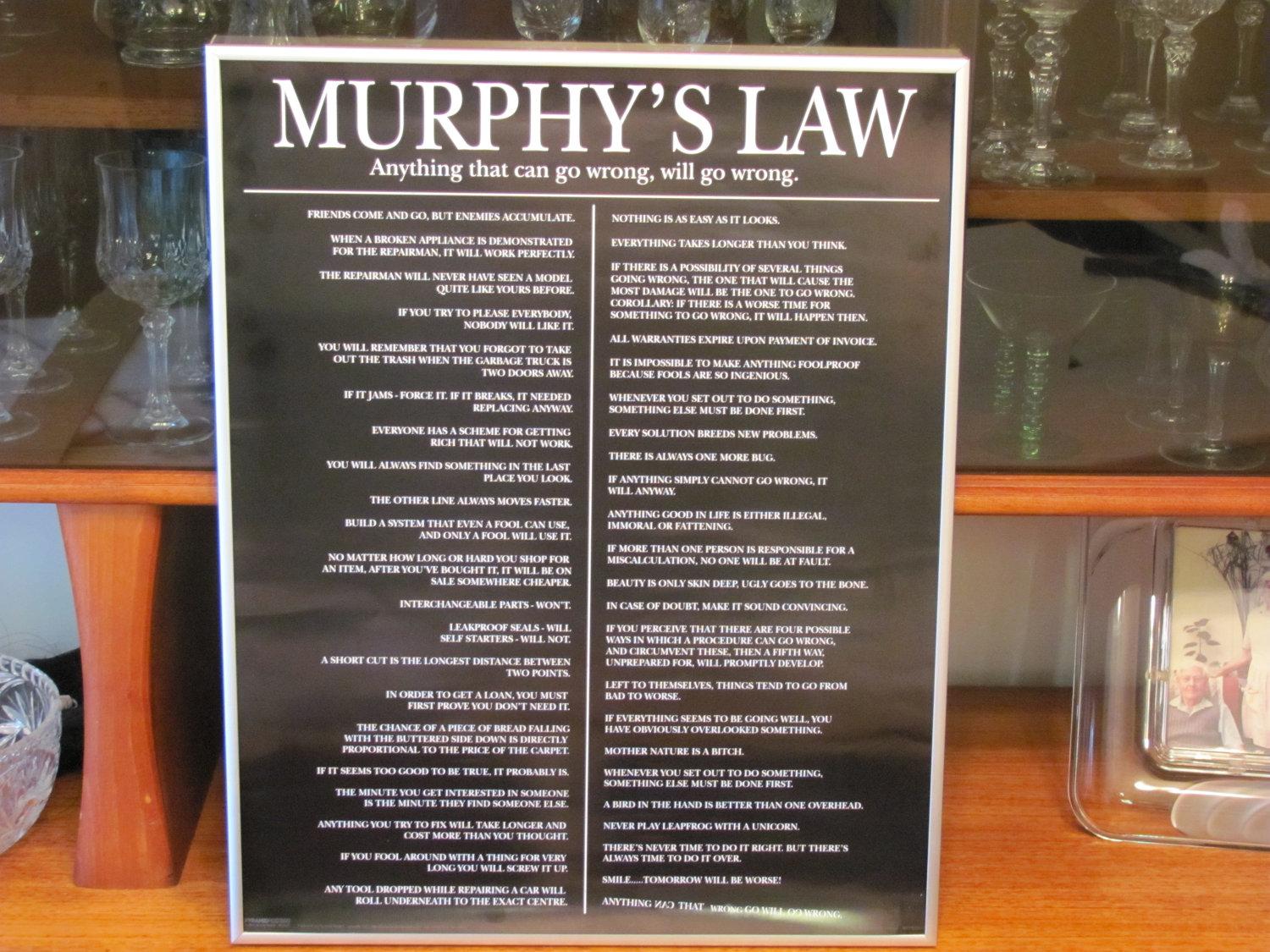 قانون مورفي - البداية