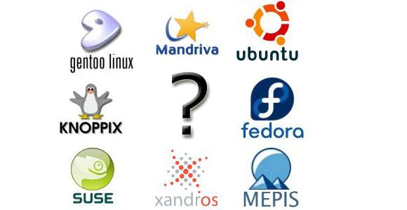 يوجد العديد من توزيعات Linux 