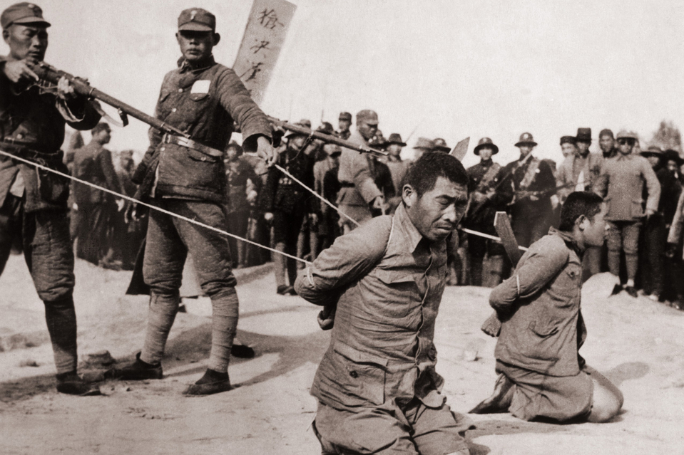 سوريا دولة عظمى - عملية تنفيذ إعدام بحق أسرى، أثناء الحرب الأهلية الصينية...