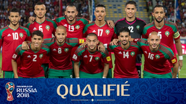 منتخب المغرب تأهل للمونديال القادم روسيا 2018 عن قارة أفريقيا