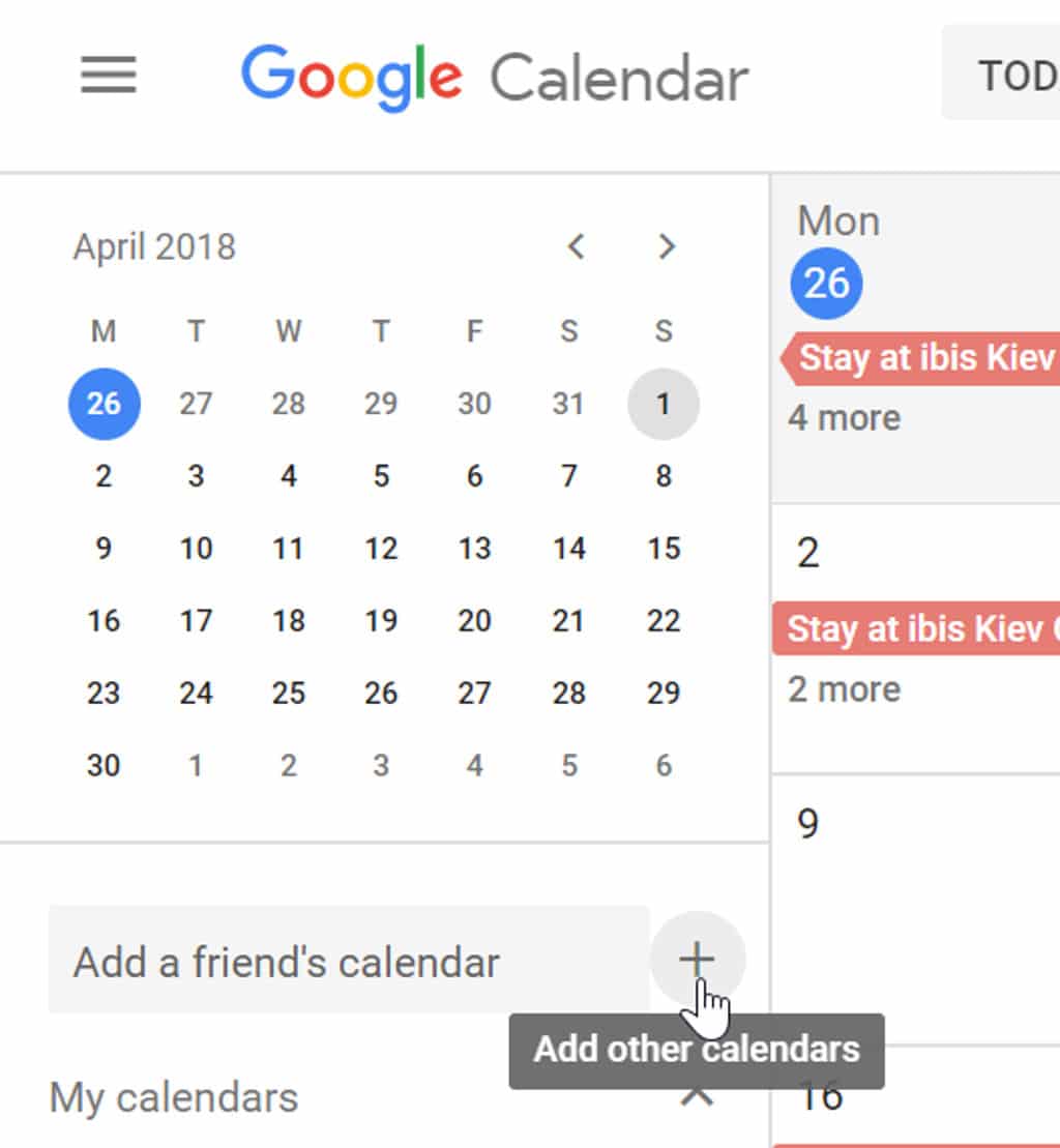 أبرز بدائل خدمات جوجل calendar