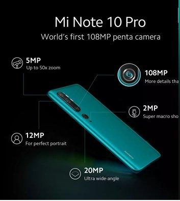  Xiaomi Mi Note 10 Pro افضل هواتف شاومي
