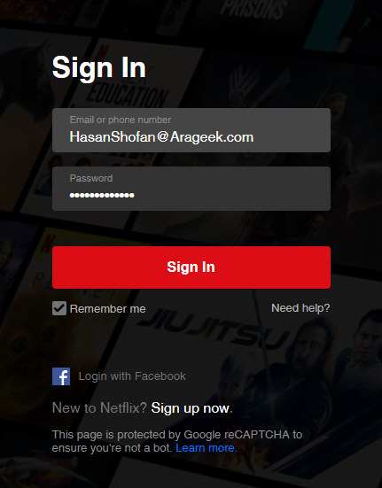 Netflix تسجيل دخول