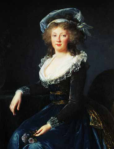 Portrait of , Later Empress of Austria by Marie Louise Elisabeth Vigee-Lebrun