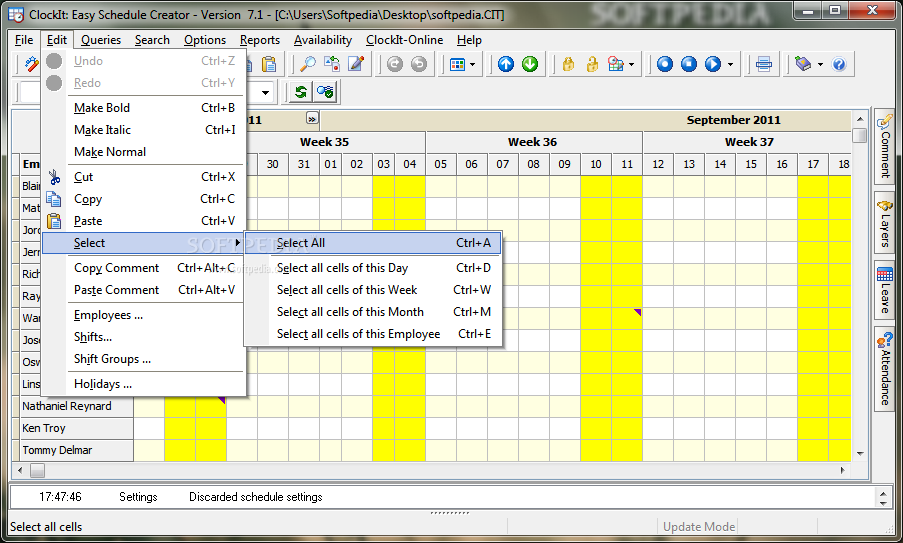 Clockit: Easy Schedule Creator برنامج