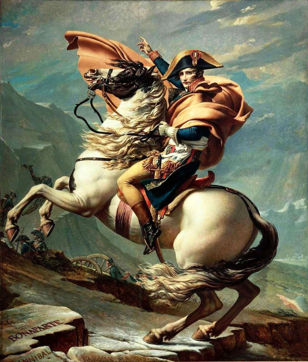 لوحة Napoleon Crossing the Alps